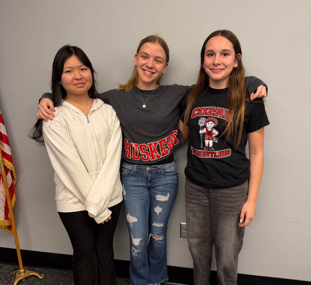 MS Students present to the Cozad Board of Education Monday, February 16th, regarding Read-a-thon