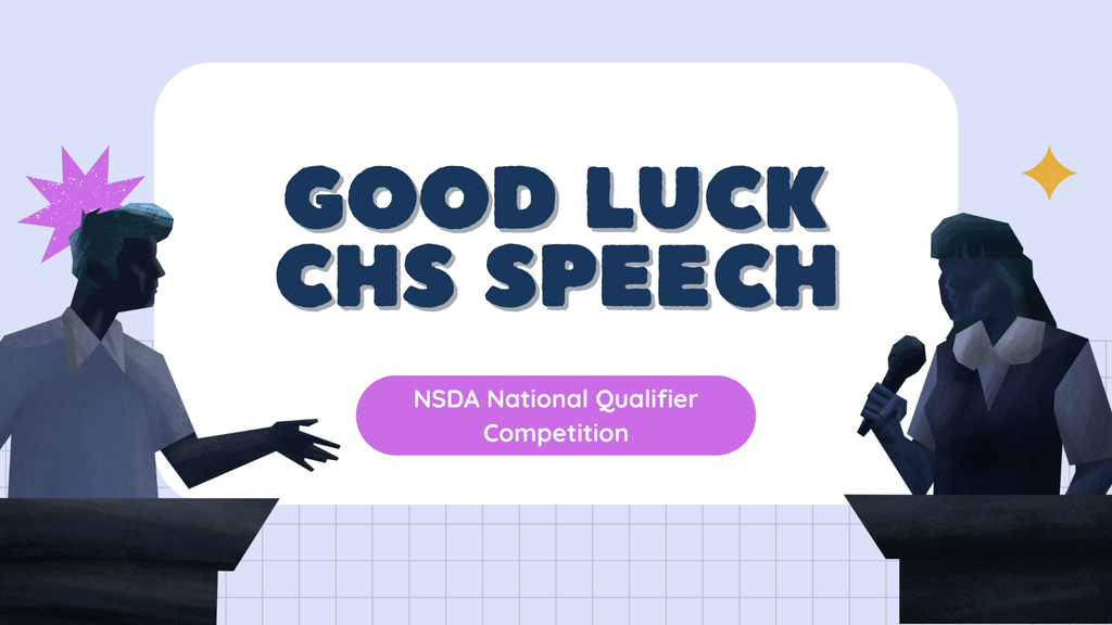 CHS Speech NSDA National Qualifier Competition