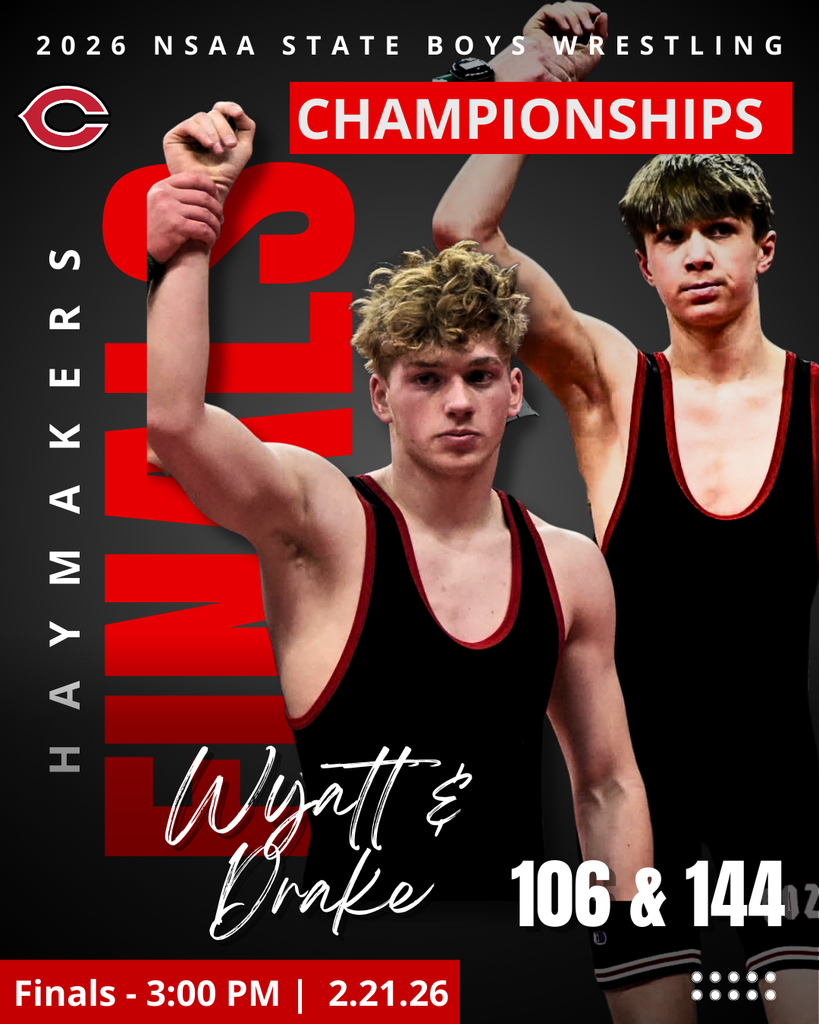 2026 NSAA State Wrestling Championships February 21 Wyatt Hueftle and Drake Hasbrouck