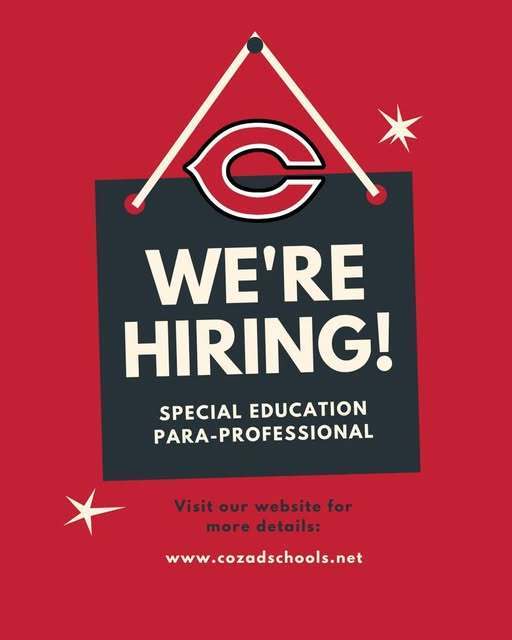 We are hiring special education para-professional