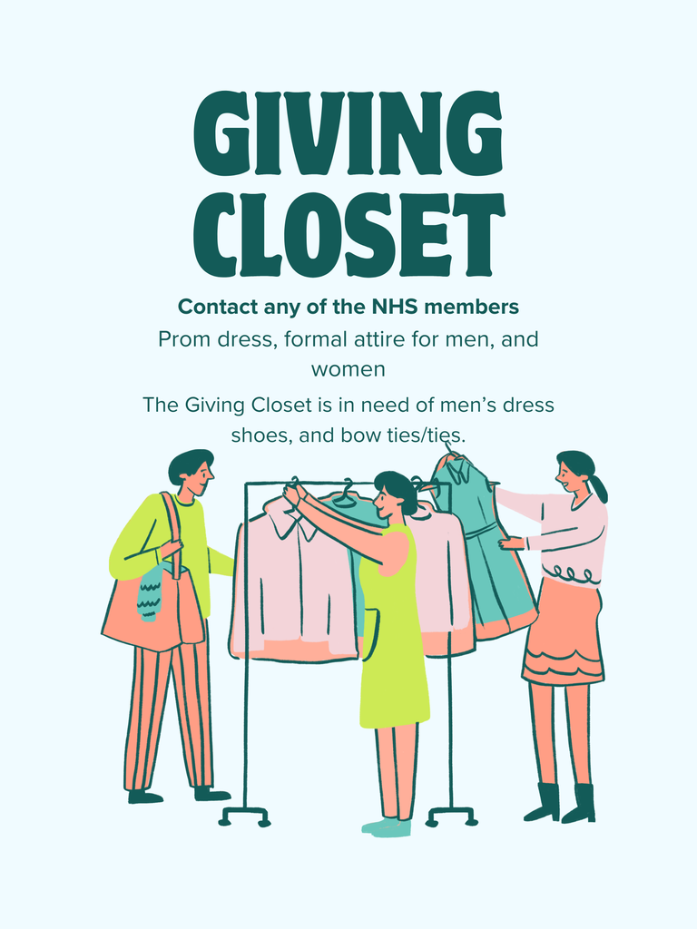 CHS NHS sponsors the Giving Closet