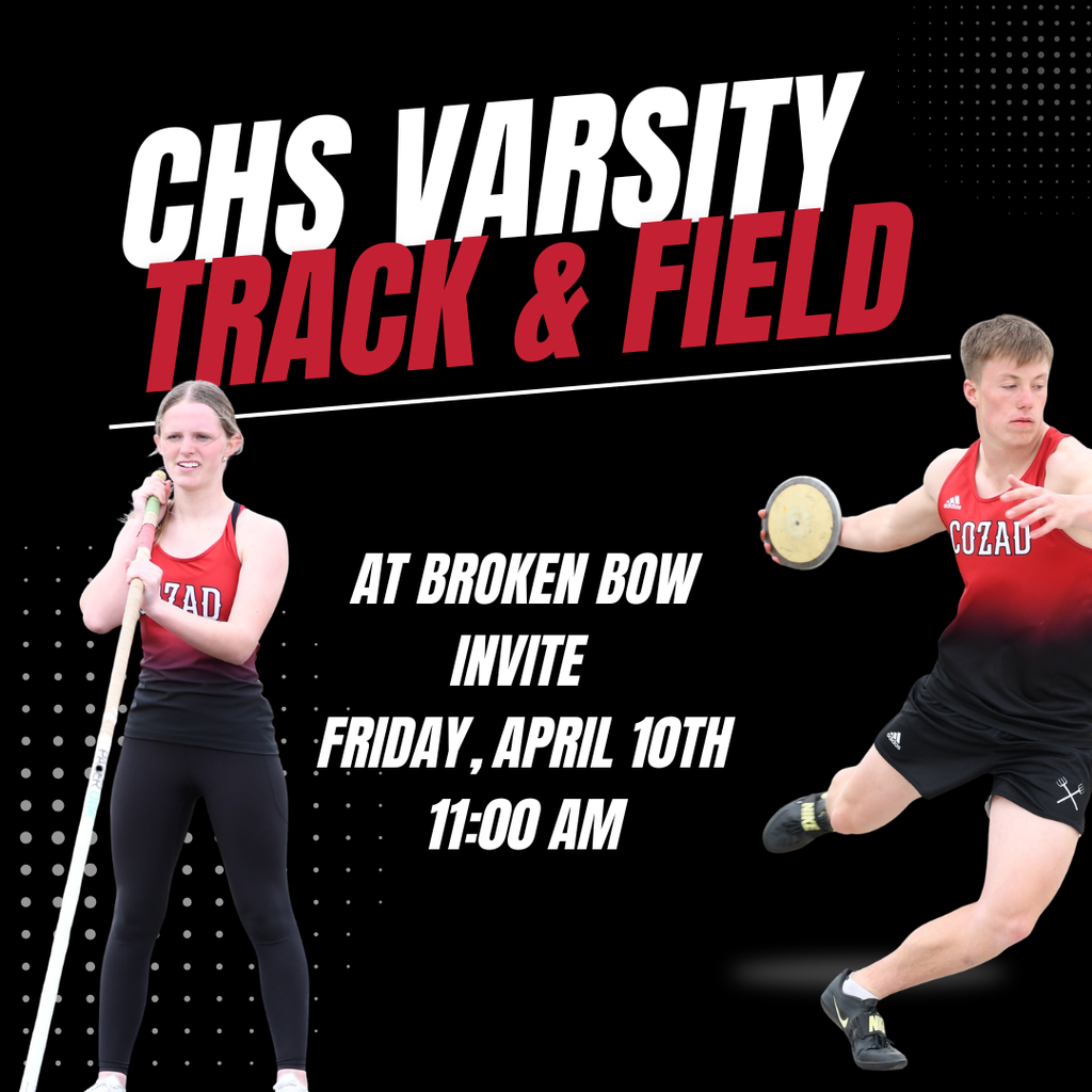 Varsity track and field at Broken Bow Invite Friday April 10
