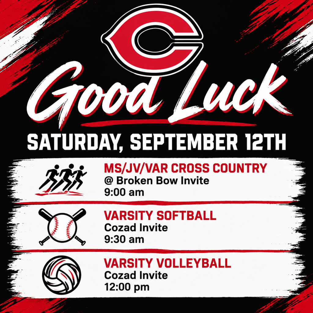 good Luck to our teams sept 12