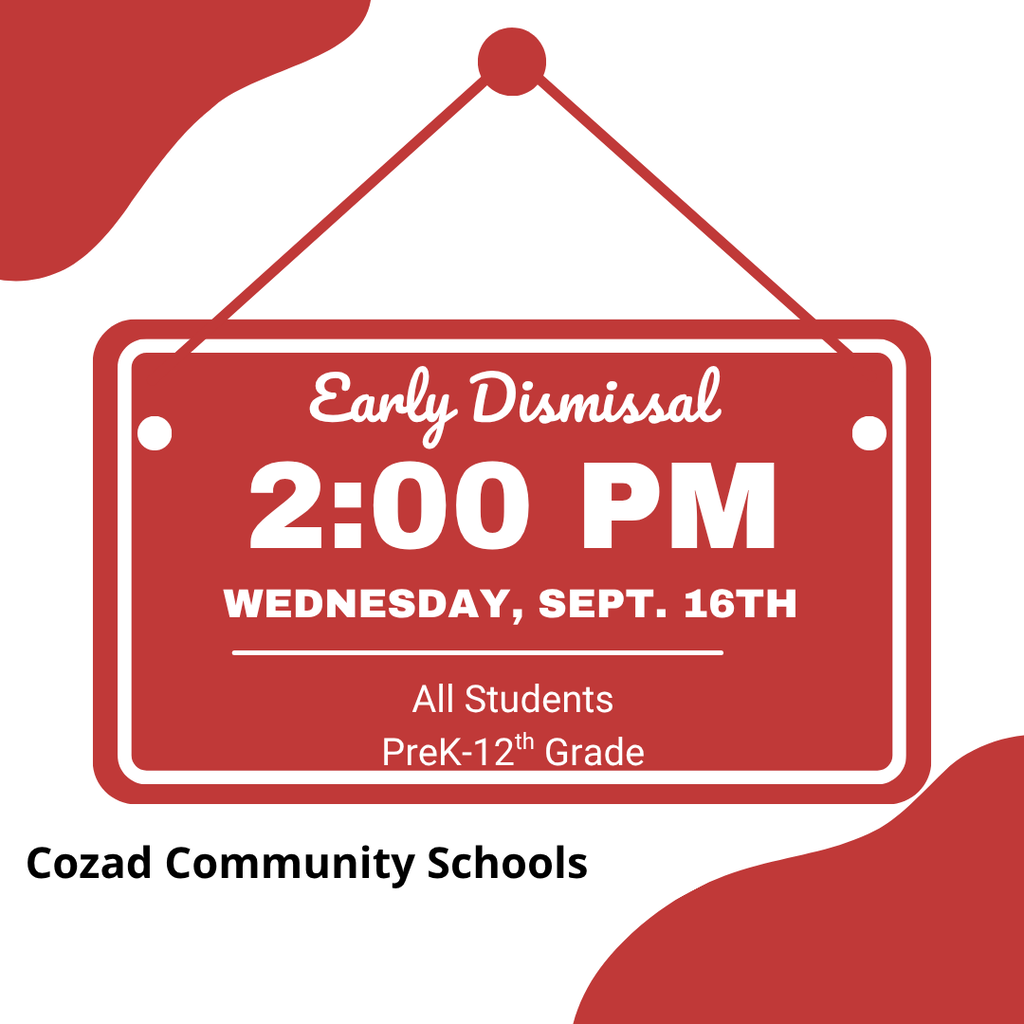 Early Dismissal 2:00 September 16, 2026
