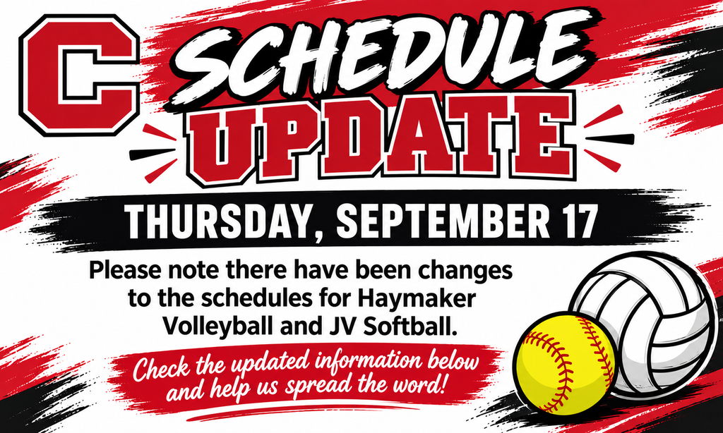 Schedule Change September 17