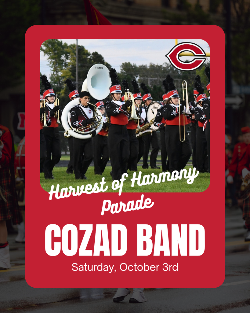 Harvest of Harmony Parade October 3 Cozad Band