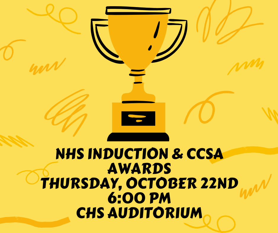 NHS Induction & CCSA Awards october 22