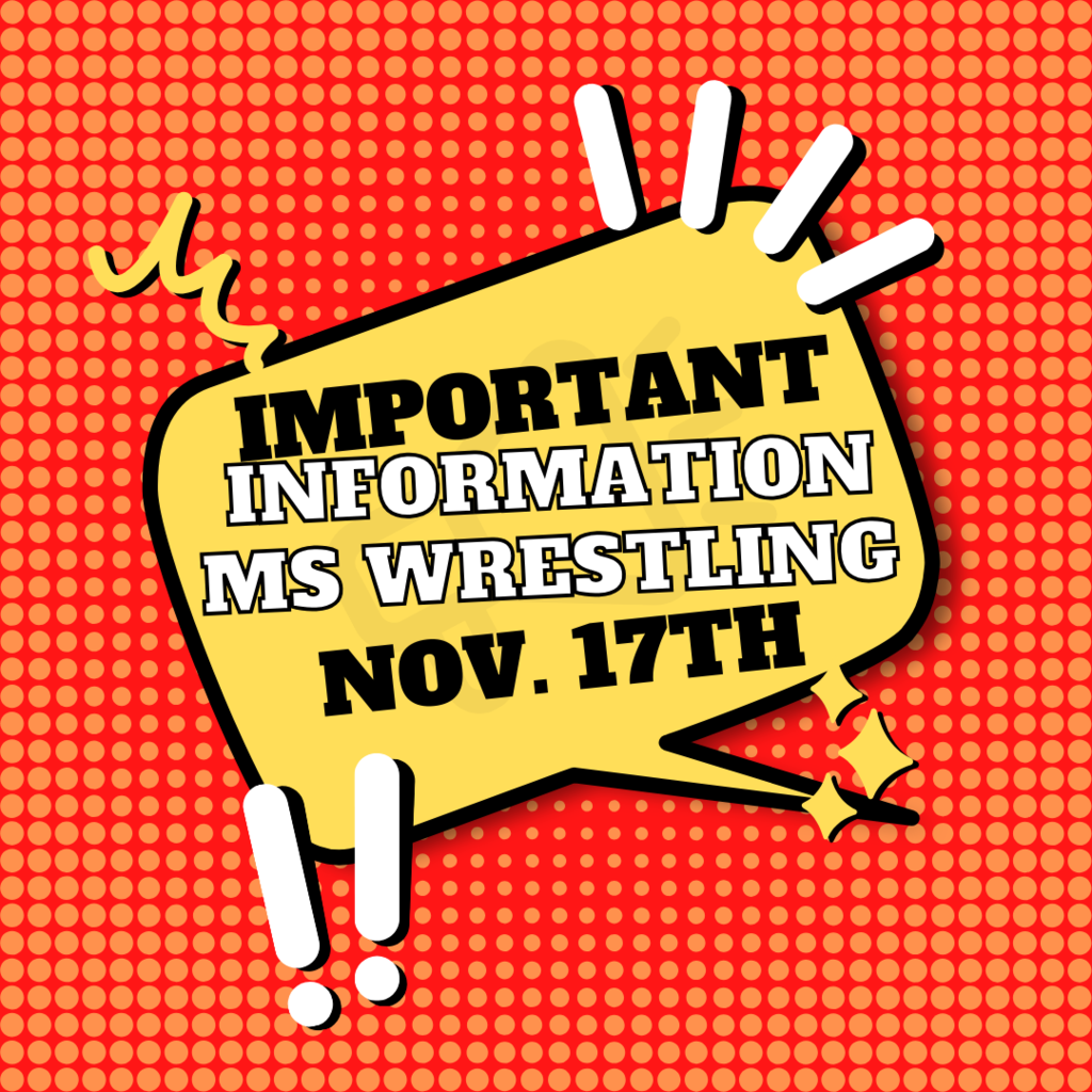 Important Information MS Wrestling at Kearney