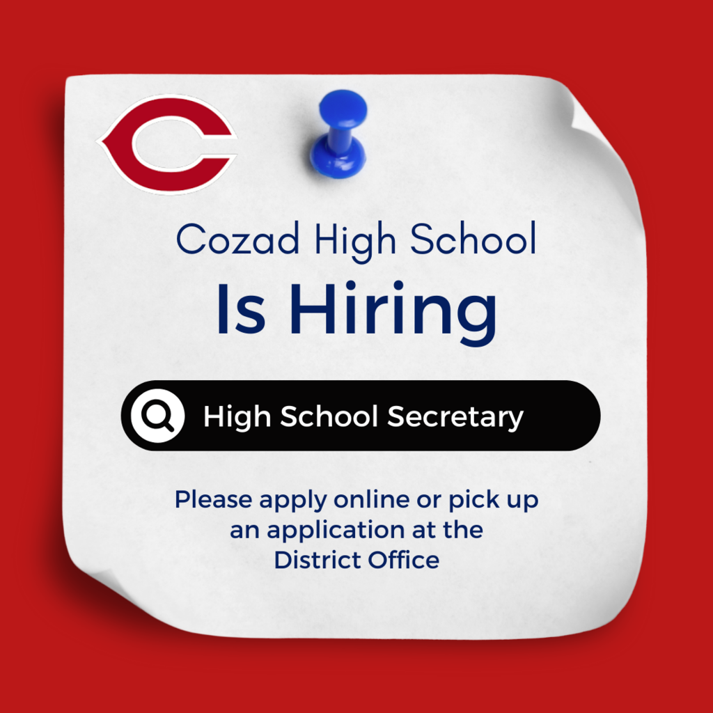 We are hiring HS Secretary