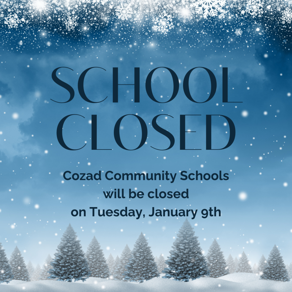 School Closed Tuesday January 9