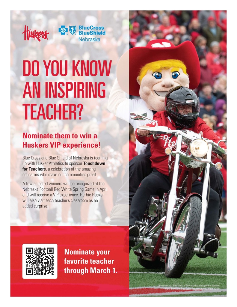Nomination for inspiring teacher