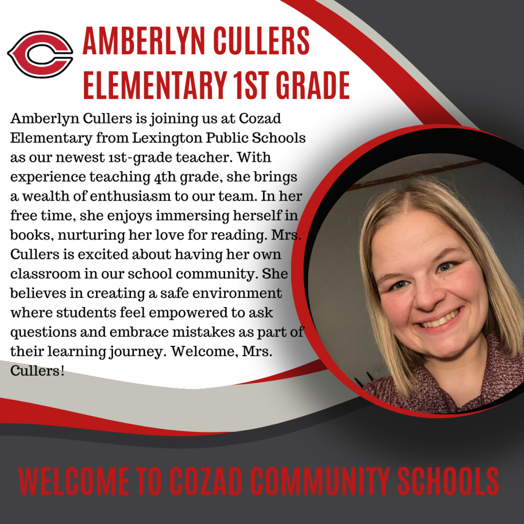 Amberlyn Cullers New 1st grade teacher