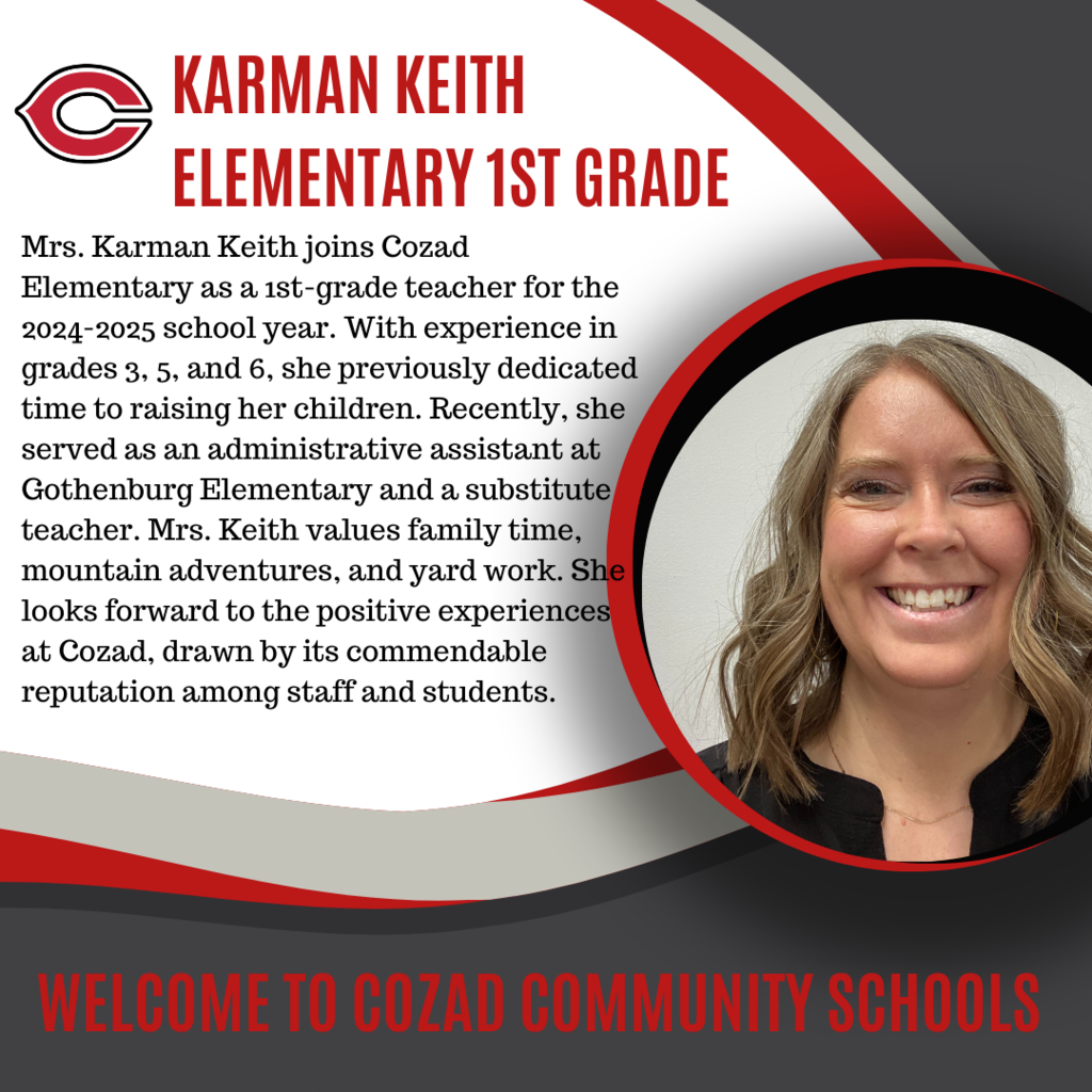 Karman Keith 2024-2025 1st grade teacher