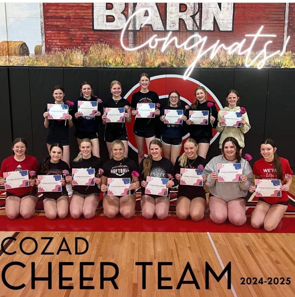 Cozad Cheer Team 2024-2025