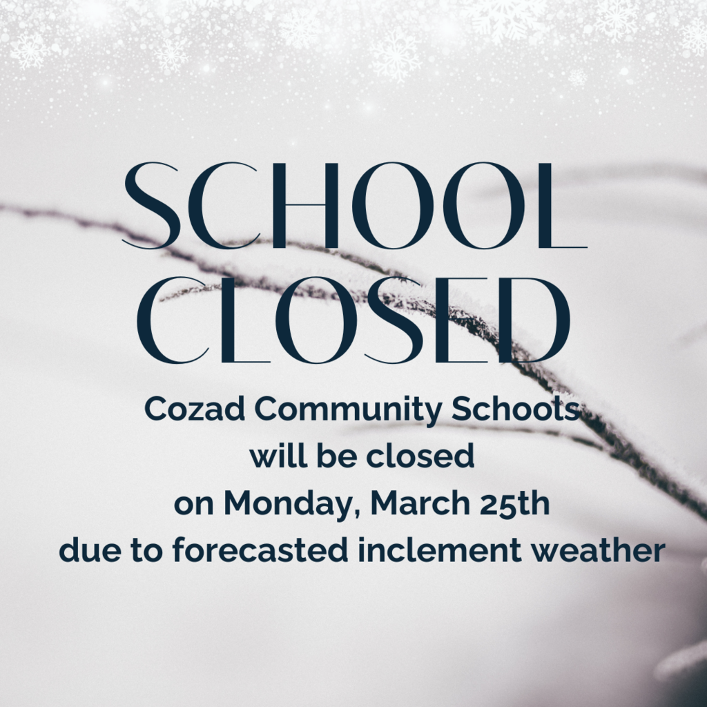 School Closed 3/25/2024