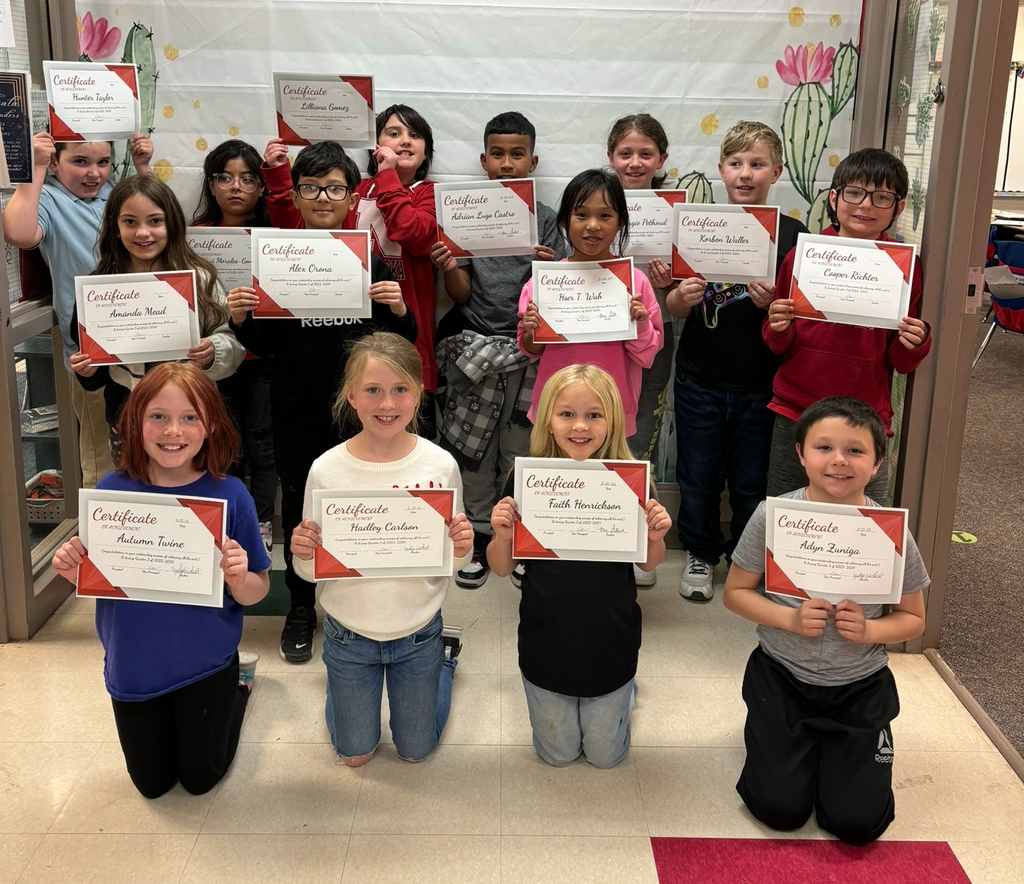 Quarter 3 Third Grade Honor Roll