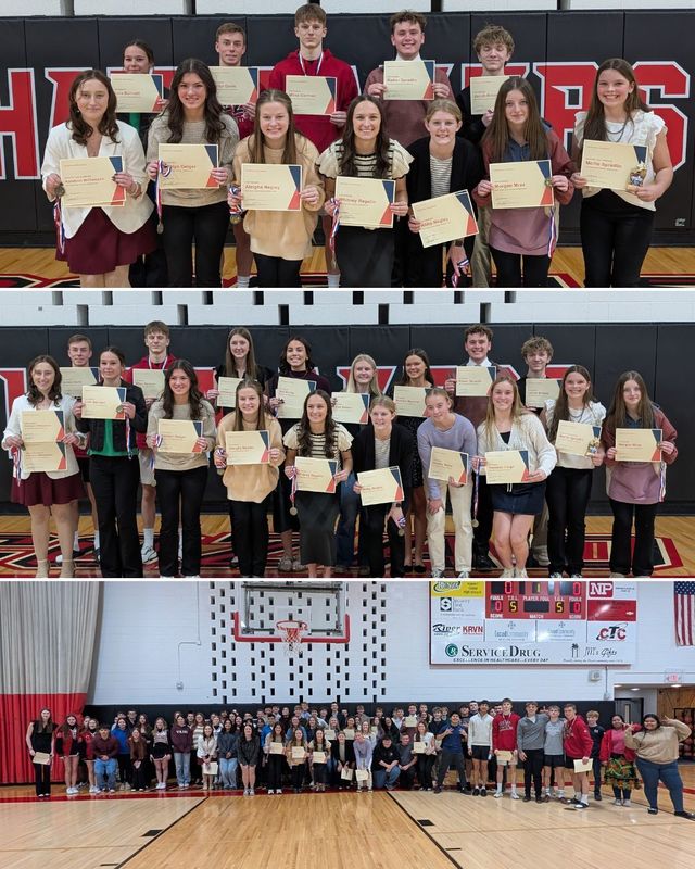 CHS Science Fair Participants, award winners, and top 12