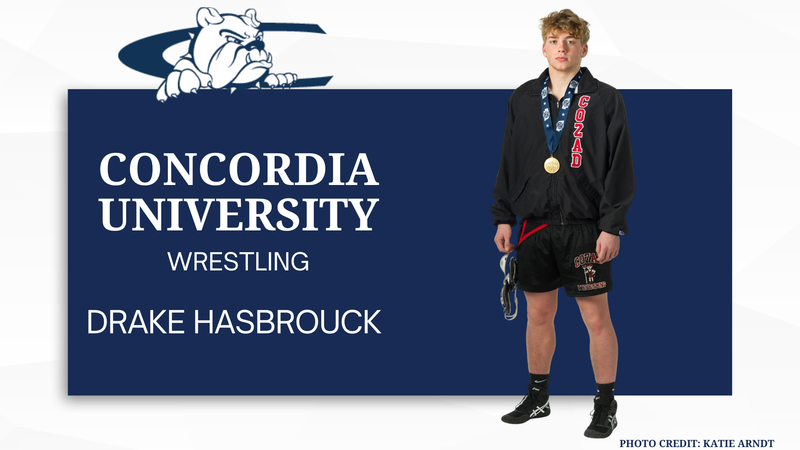 Senior Drake Hasbrouck Commits to Concordia University Wrestling Program