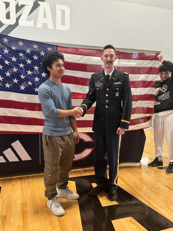 CHS Senior Kersan Inek Signs with the United States Army