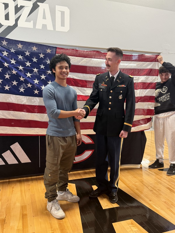 CHS Senior Kersan Inek Signs with the United States Army