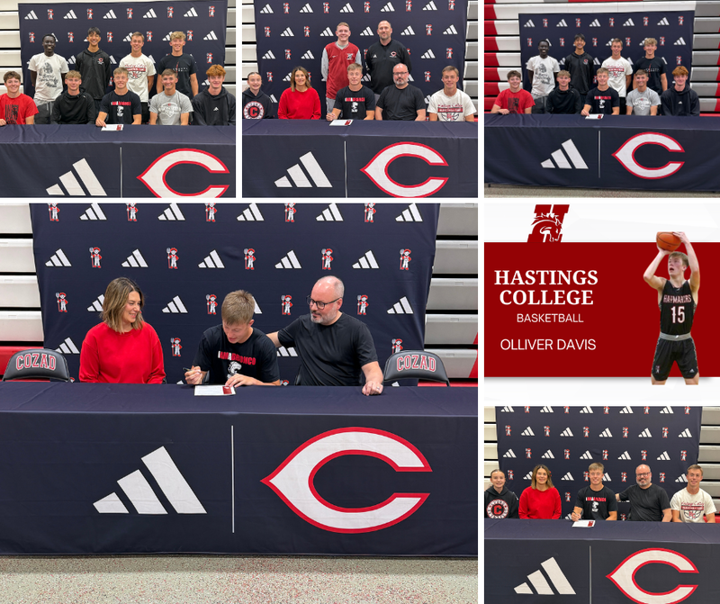 CHS Senior Olliver Davis Commits to Hastings College Basketball