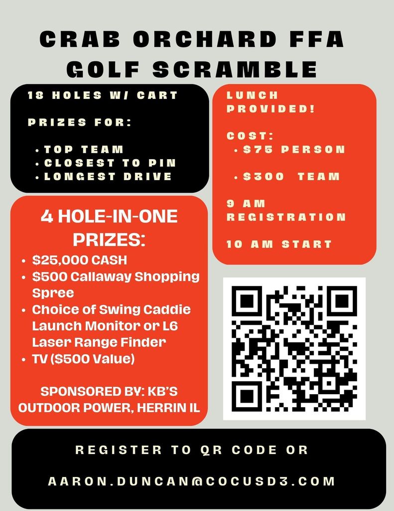 FFA Golf Scramble Flier Information