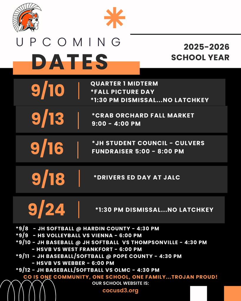 upcoming dates 9-8-2025