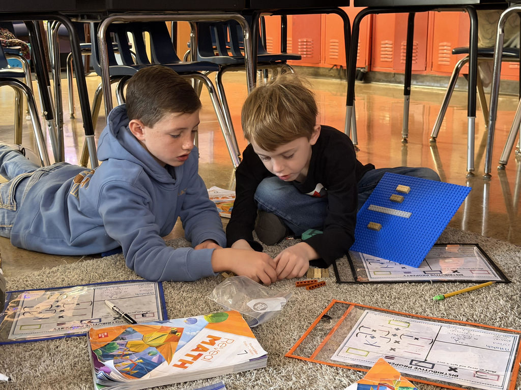 3rd grade distributive property lego array 5