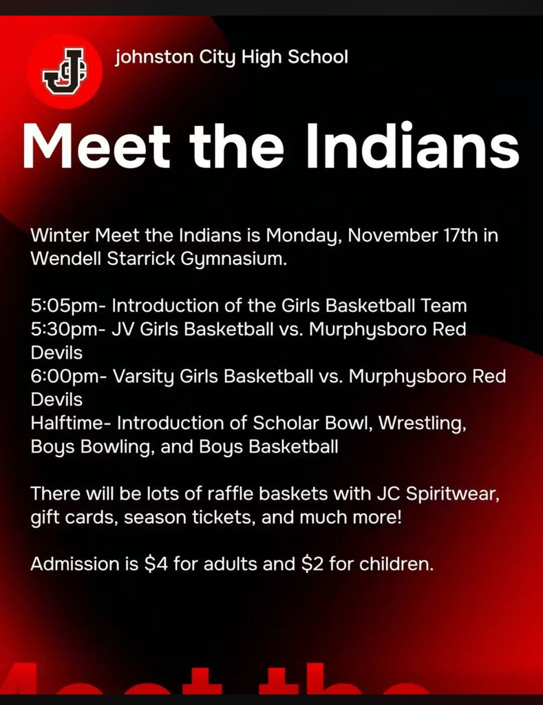 Meet the Trojans flyer. Black and red