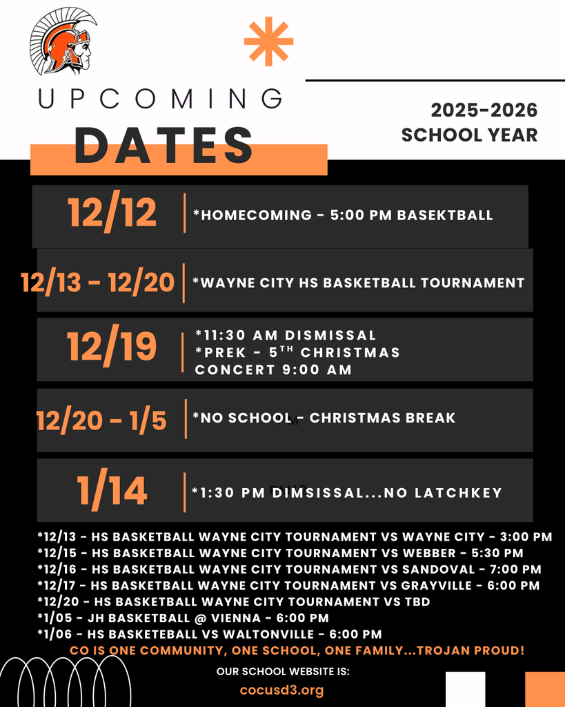 Upcoming Dates 12-12-25