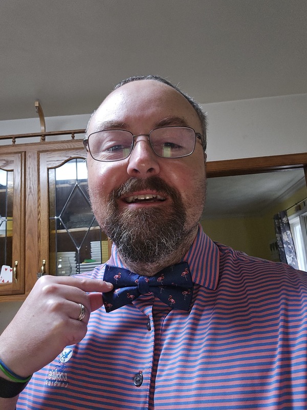 Mr. Boyer with his bowtie