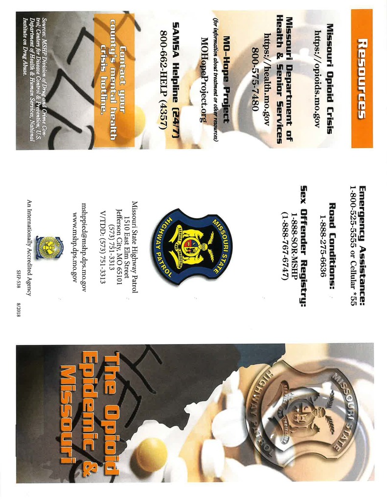 Articles and information from the MSHP about Nitazenes.