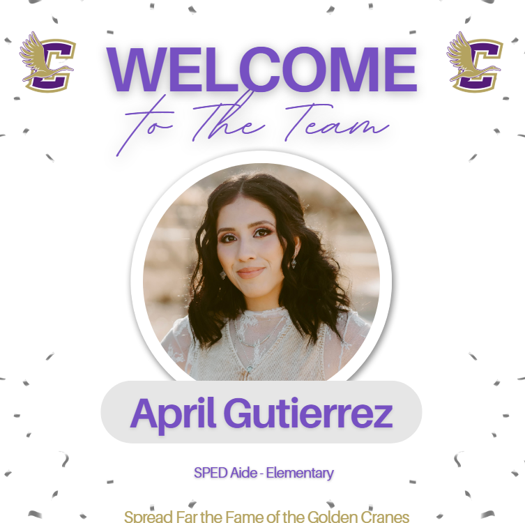 Welcome to the Team - April Gutierrez