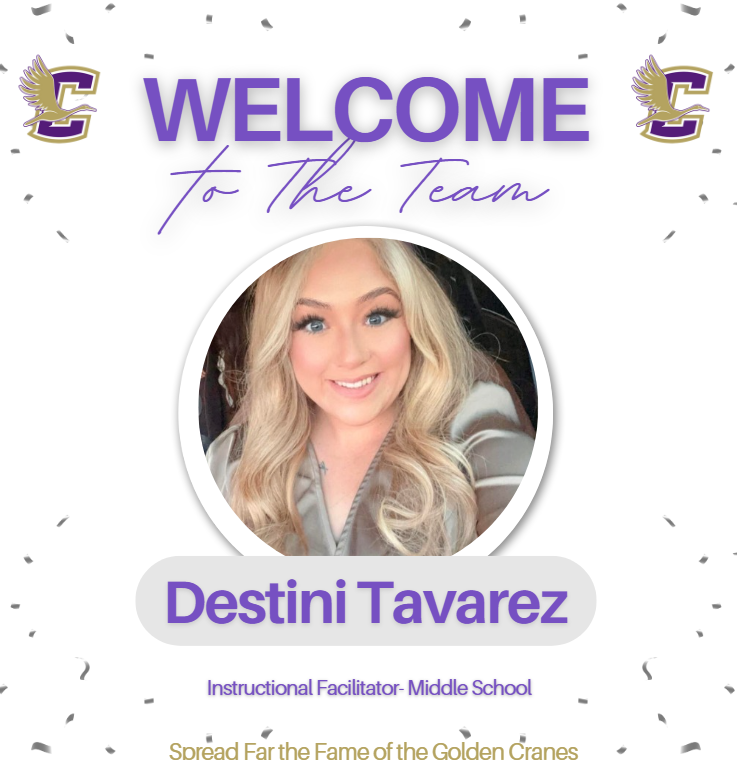Welcome to the Team - Destini Tavarez