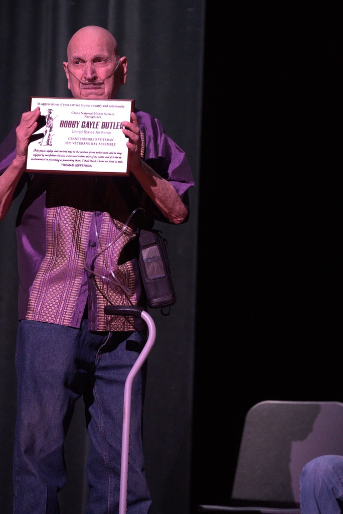 Bobby Butler Crane Honored Veteran