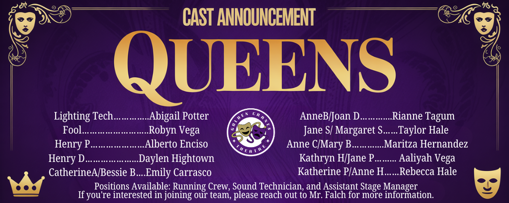 UIL OAP Cast and Crew Announcement