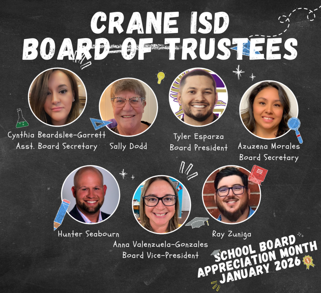 Crane ISD School Board Appreciation 2026
