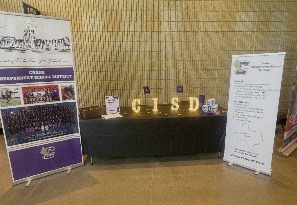 Crane ISD had a great time attending the University of Texas at El Paso Job Fair! 🎓🍎 We’re excited for the opportunity to connect with so many passionate and talented future educators. We look forward to welcoming some amazing candidates to the Crane ISD family!