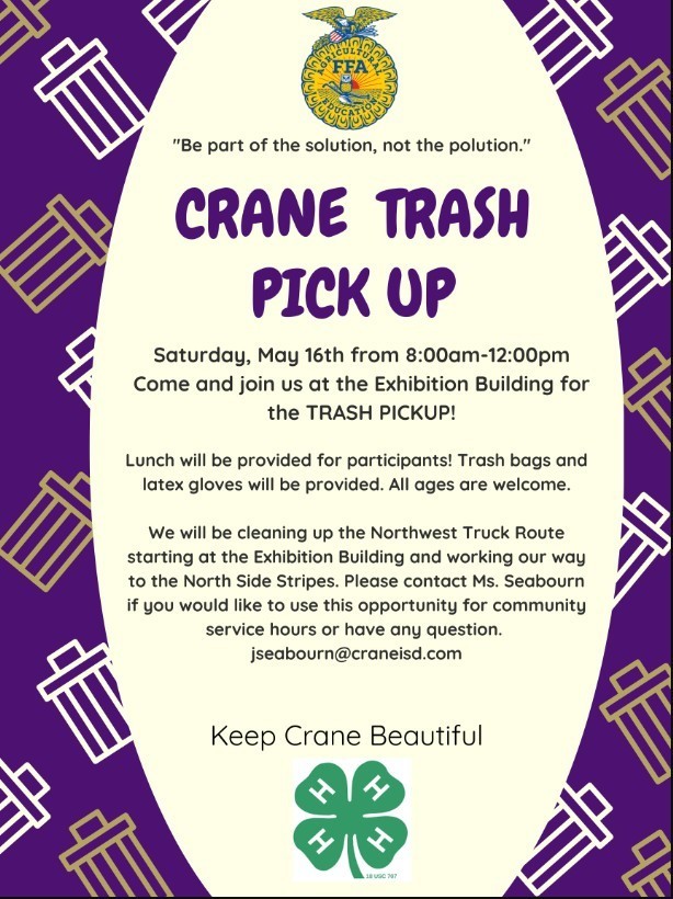 Crane Trash Pick Up