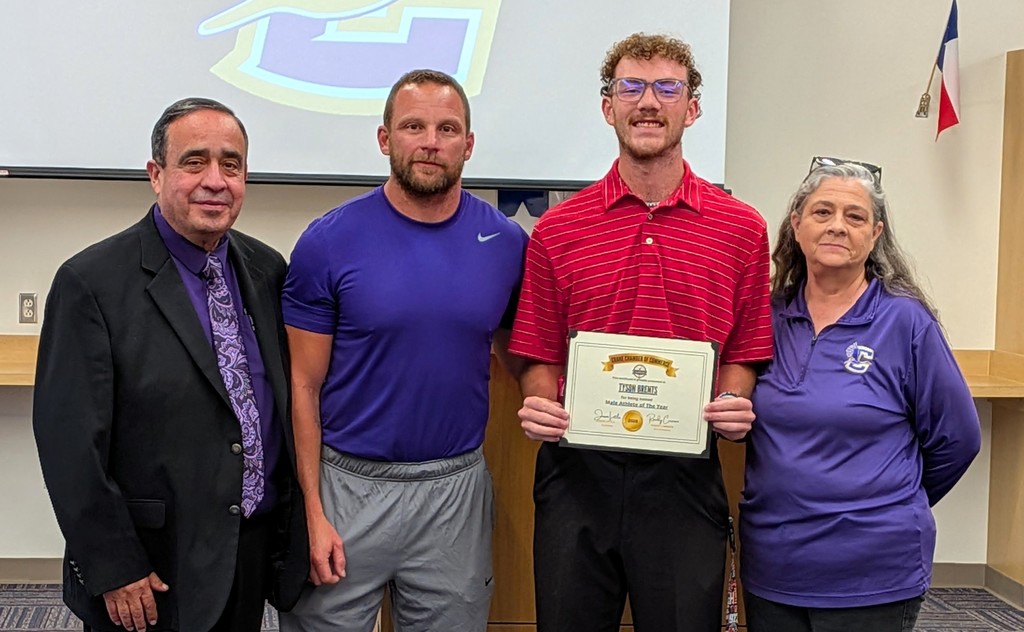 Congratulations to the Crane Chamber of Commerce Athletes of the Year: Shae Coates and Tyson Brents.  We are so proud of your years of hard work and determination.  Watching you "spread far the fame" inspires us all.  Congratulations!
