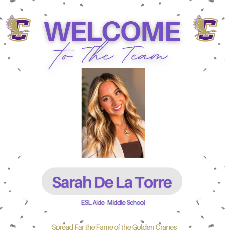 Welcome Sarah De La Torre