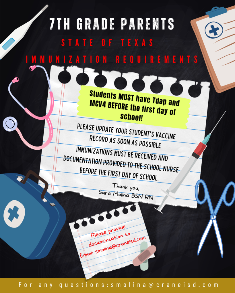 State of Texas Immunization Requirements