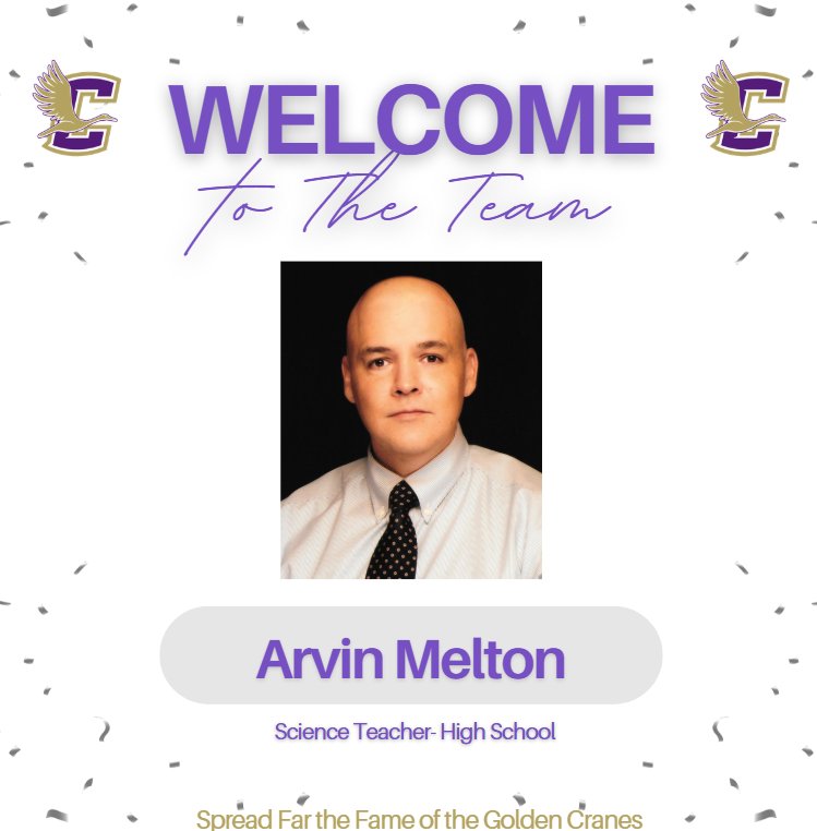 Welcome Arvin Melton