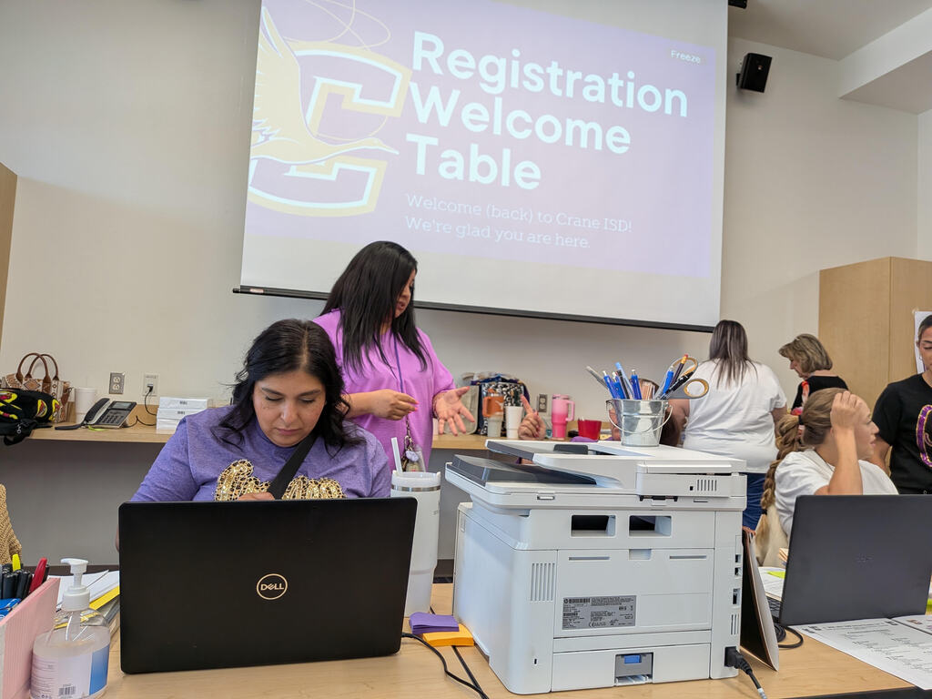 Today is our last day of Registration!  Come and join us at the Multipurpose Building to register any student new to Crane ISD.  (If you are having any issues registering a returning student, we are happy to help with that as well!)