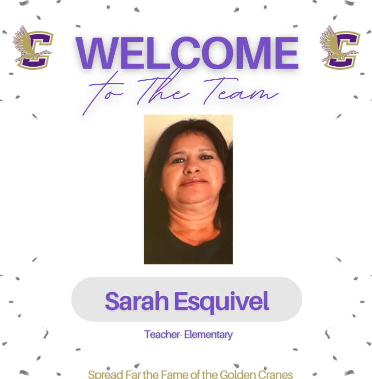 Welcome Sarah Esquivel