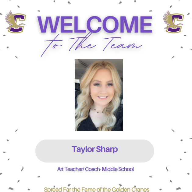 Welcome Taylor Sharp