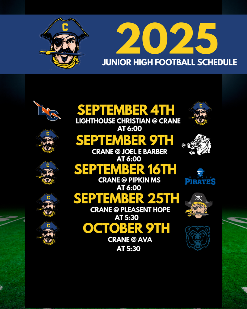 Junior High Football Schedule