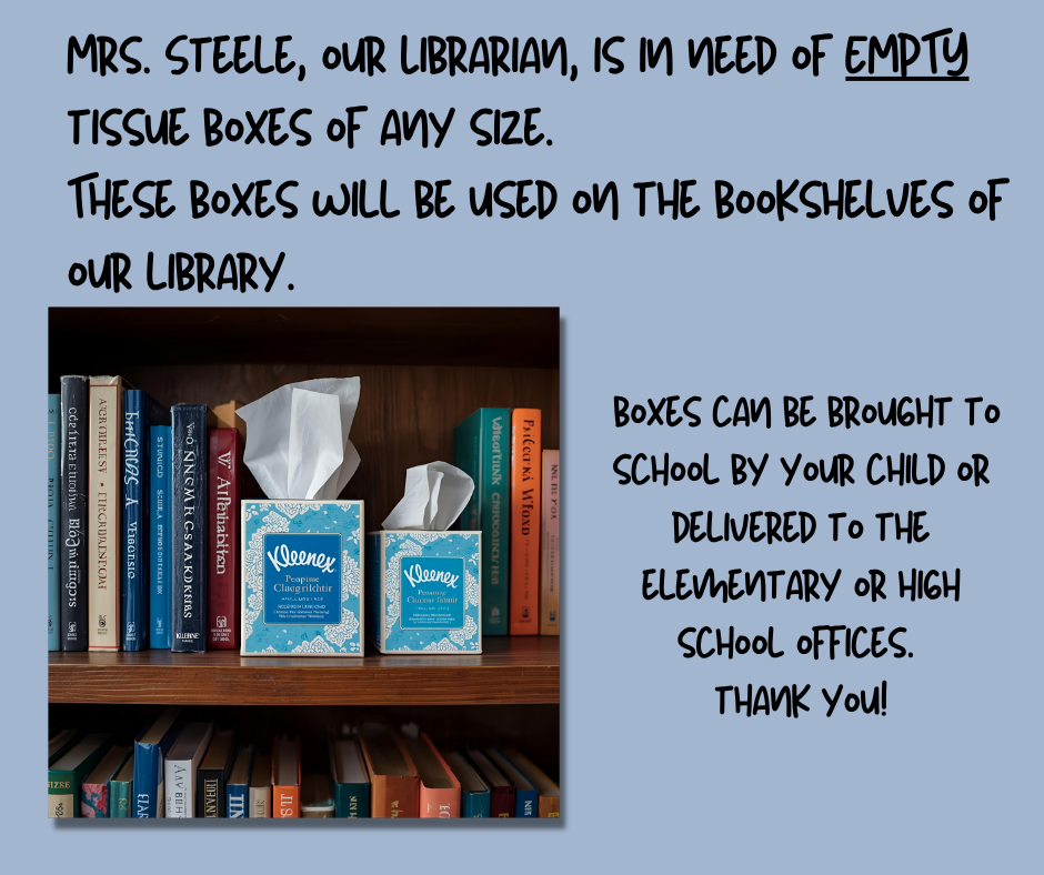 Empty Tissue Boxes Needed