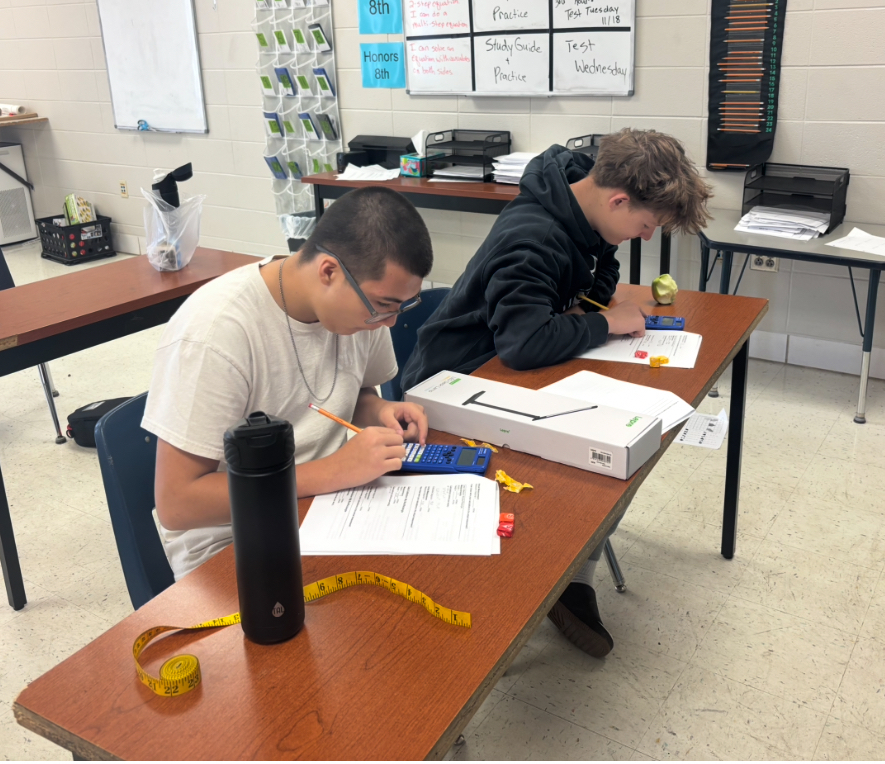 Measuring boxes and then calculating the diagonal using the Pythagorean Theorem.