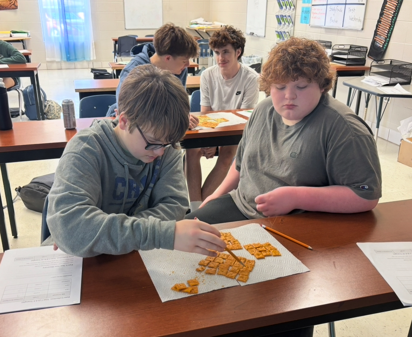 Using Cheez-Its to discover the Pythagorean Theorem